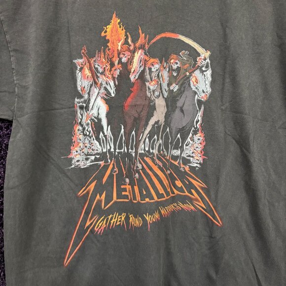 Metallica 4 Horsemen Kill em All Heavy Metal Band T-Shirt M - Picture 2 of 4